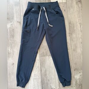 FIGS Zamora Jogger Scrub Pants Navy Dark Harbor Small Medical Joggers
